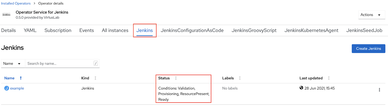 Jenkins install verification